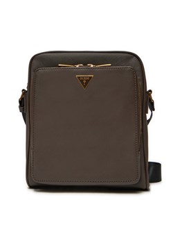 Saszetka Guess Milano-Saffiano Eco-Mini Bags HMMISA P4260 Brązowy ze sklepu eobuwie.pl w kategorii Saszetki - zdjęcie 182065033
