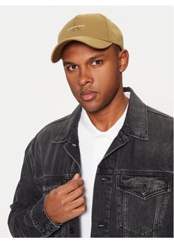 Czapka z daszkiem Calvin Klein Mono Logo Print Cap K50K512140 Brązowy ze sklepu eobuwie.pl w kategorii Czapki z daszkiem męskie - zdjęcie 182065181