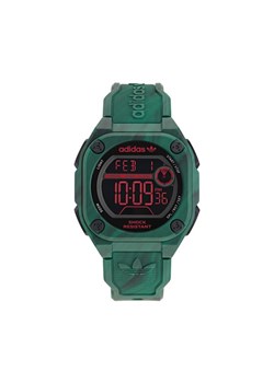 Zegarek adidas Originals City Tech Two GRFX AOST23573 Zielony ze sklepu eobuwie.pl w kategorii Zegarki - zdjęcie 182065384