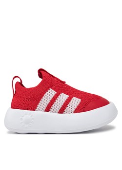 Sneakersy adidas Bubblecomfy JI1609 Czerwony ze sklepu eobuwie.pl w kategorii Buty sportowe dziecięce - zdjęcie 182065421