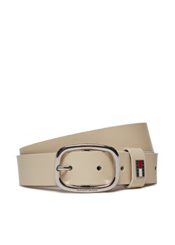 Pasek Damski Tommy Jeans Tjw Oval 3.0 AW0AW15836 Beżowy ze sklepu eobuwie.pl w kategorii Paski damskie - zdjęcie 182065593