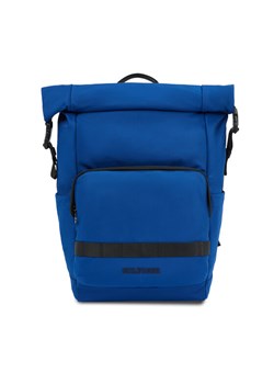 Plecak Tommy Hilfiger Th Monotype Rolltop Backpack AM0AM12205 Niebieski ze sklepu eobuwie.pl w kategorii Plecaki - zdjęcie 182065624