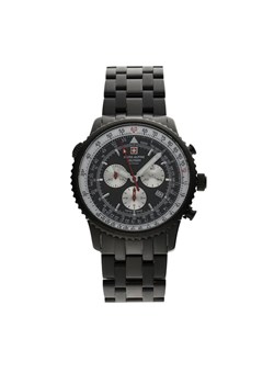 Zegarek Swiss Alpine Military 7078.9177 Czarny ze sklepu eobuwie.pl w kategorii Zegarki - zdjęcie 182065713