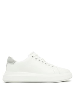 Sneakersy Calvin Klein Cupsole Lace Up - Suede Bt HW0HW02404 Biały ze sklepu eobuwie.pl w kategorii Buty sportowe damskie - zdjęcie 182066154