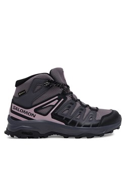 Trekkingi Salomon Extegra Mid Gore-Tex L47800200 Fioletowy ze sklepu eobuwie.pl w kategorii Buty sportowe damskie - zdjęcie 182066170