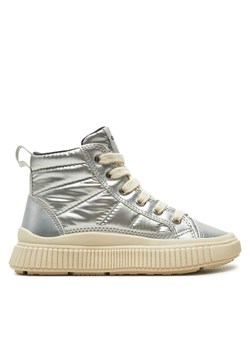 Sneakersy Geox J Laquinny Girl J46M3C 0LVNF C1007 M Srebrny ze sklepu eobuwie.pl w kategorii Buty sportowe dziecięce - zdjęcie 182066253