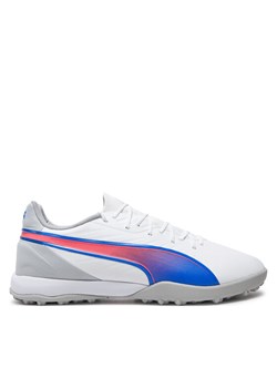 Buty do piłki nożnej Puma King Match Tt 107879 02 Biały ze sklepu eobuwie.pl w kategorii Buty sportowe dziecięce - zdjęcie 182066390