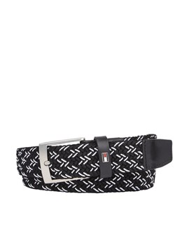 Pasek Męski Tommy Hilfiger Adan 3.5 Elastic AM0AM12051 Czarny ze sklepu eobuwie.pl w kategorii Paski męskie - zdjęcie 182066494