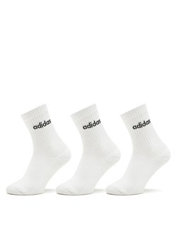 Skarpety wysokie unisex adidas Linear Crew Cushioned Socks 3 Pairs HT3455 Biały ze sklepu eobuwie.pl w kategorii Skarpetki damskie - zdjęcie 182066513