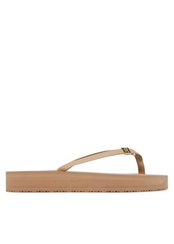 Japonki Tommy Hilfiger Elevated Chic Beach Sandal FW0FW08523 Beżowy ze sklepu eobuwie.pl w kategorii Klapki damskie - zdjęcie 182067022