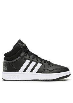Sneakersy adidas Hoops 3.0 Mid Classic Vintage Shoes GW3020 Czarny ze sklepu eobuwie.pl w kategorii Buty sportowe męskie - zdjęcie 182067292