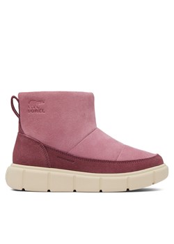 Śniegowce Sorel Youth Sorel Explorer III Slip-On WP 2101331627 Różowy ze sklepu eobuwie.pl w kategorii Buty zimowe dziecięce - zdjęcie 182067533