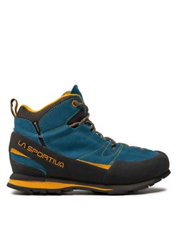 Trekkingi La Sportiva Boulder X Mid Gtx GORE-TEX 17EBY Granatowy ze sklepu eobuwie.pl w kategorii Buty trekkingowe męskie - zdjęcie 182067843