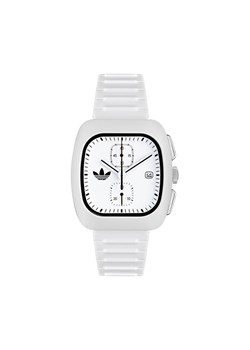 Zegarek adidas Retro Wave Two Chrono AOSY24532 Biały ze sklepu eobuwie.pl w kategorii Zegarki - zdjęcie 182068303