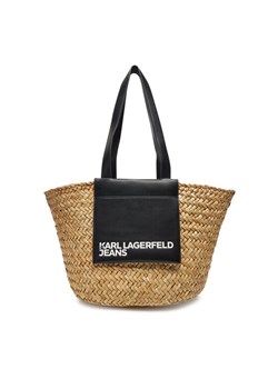 Torebka Karl Lagerfeld Jeans A2W50010 Beżowy ze sklepu eobuwie.pl w kategorii Torby letnie - zdjęcie 182068920