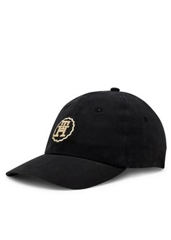 Czapka z daszkiem Tommy Hilfiger Spring Chic Cap AW0AW15775 Czarny ze sklepu eobuwie.pl w kategorii Czapki z daszkiem damskie - zdjęcie 182069263