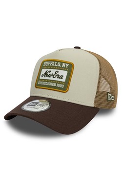 Czapka z daszkiem New Era Patch Canvas 60603674 Beżowy ze sklepu eobuwie.pl w kategorii Czapki z daszkiem damskie - zdjęcie 182069930