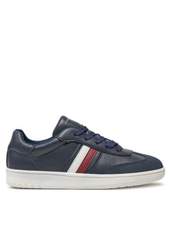 Sneakersy Tommy Hilfiger Stripes Low Cut Lace-Up Sneaker T3X9-33645-1269 Granatowy ze sklepu eobuwie.pl w kategorii Buty sportowe dziecięce - zdjęcie 182070072