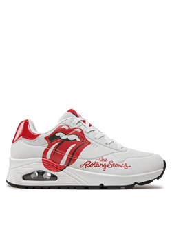 Sneakersy Skechers Uno-Rolling Stones Single 177965 WRD Biały ze sklepu eobuwie.pl w kategorii Buty sportowe damskie - zdjęcie 182070182