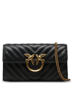 Torebka Pinko Love One Wallet C PE 23 PLTT 100062 A0GK Czarny ze sklepu eobuwie.pl w kategorii Kopertówki - zdjęcie 182070292