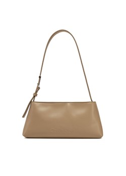 Torebka Calvin Klein Embossed Logo Shoulder Bag K60K612550 Beżowy ze sklepu eobuwie.pl w kategorii Torebki damskie - zdjęcie 182070471