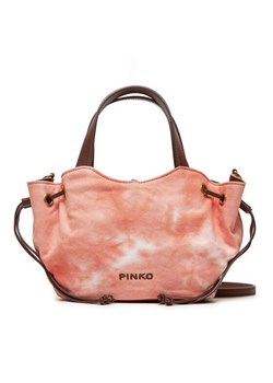 Torebka Pinko Pagoda Small Shopper PE 24 PLTT 102910 A1MB Pomarańczowy ze sklepu eobuwie.pl w kategorii Torby Shopper bag - zdjęcie 182070474