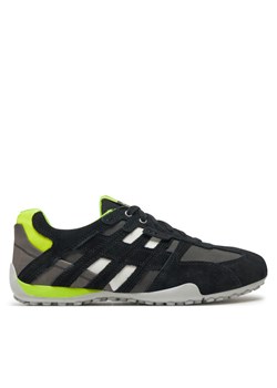 Sneakersy Geox Uomo Snake U4507A 022EK C9151 Czarny ze sklepu eobuwie.pl w kategorii Buty sportowe męskie - zdjęcie 182070682