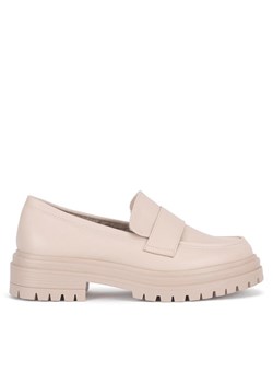 Loafersy JENNY WS5195-43 Beżowy ze sklepu eobuwie.pl w kategorii Lordsy damskie - zdjęcie 182070684