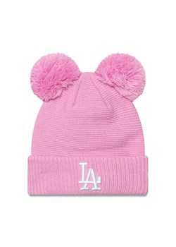 Czapka New Era Wmns Double Pom 60565279 Różowy ze sklepu eobuwie.pl w kategorii Czapki zimowe damskie - zdjęcie 182070703