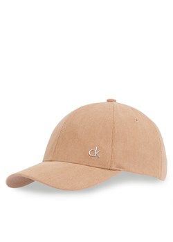 Czapka z daszkiem Calvin Klein Corduroy Cotton Cap K60K612894 Brązowy ze sklepu eobuwie.pl w kategorii Czapki z daszkiem damskie - zdjęcie 182070884