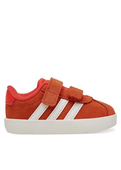Sneakersy adidas VL Court 3.0 JH6307 Czerwony ze sklepu eobuwie.pl w kategorii Buty sportowe dziecięce - zdjęcie 182071540