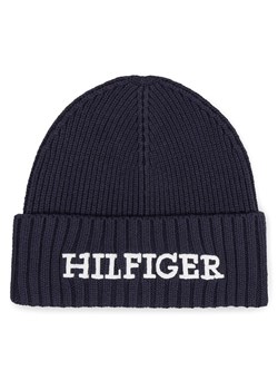 Czapka Tommy Hilfiger Monotype Beanie AM0AM11737 Granatowy ze sklepu eobuwie.pl w kategorii Czapki zimowe męskie - zdjęcie 182071590