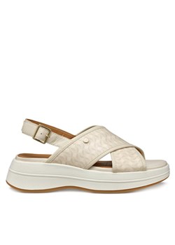 Sandały Geox D Spherica Ecub-3 S D550VB 00485 C1122 Beżowy ze sklepu eobuwie.pl w kategorii Sandały damskie - zdjęcie 182072123