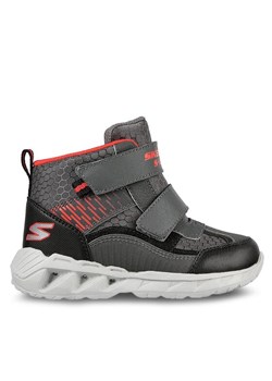 Trzewiki Skechers Magna-Lights Frosty Fun 401504N/CCBK Szary ze sklepu eobuwie.pl w kategorii Buty zimowe dziecięce - zdjęcie 182072620