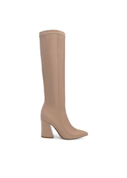Kozaki Nine West SHARLEEZ 13196H Beżowy ze sklepu eobuwie.pl w kategorii Kozaki damskie - zdjęcie 182072630