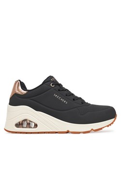 Sneakersy Skechers UNO Wedge - Hi Steps (177520-BBK) 177520/BLK Czarny ze sklepu eobuwie.pl w kategorii Buty sportowe damskie - zdjęcie 182072733