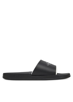 Klapki Calvin Klein Jeans Slide Rubber Neoprene Monologo YM0YM00361 Czarny ze sklepu eobuwie.pl w kategorii Klapki męskie - zdjęcie 182072892