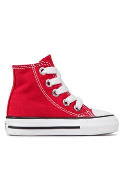 Trampki Converse Inft Chuck Taylor All Star Hi 7J232C Czerwony ze sklepu eobuwie.pl w kategorii Buty dziecięce - zdjęcie 182072964