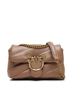 Torebka Pinko Love Baby Puff C AI 23-24 PLTT 100040 A0F2 Beżowy ze sklepu eobuwie.pl w kategorii Kopertówki - zdjęcie 182073224