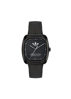 Zegarek adidas Originals Retro Wave One AOSY24026 Czarny ze sklepu eobuwie.pl w kategorii Zegarki - zdjęcie 182073513