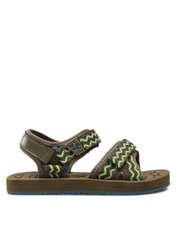 Sandały Jack Wolfskin Zulu Vc K 4052971 Zielony ze sklepu eobuwie.pl w kategorii Sandały dziecięce - zdjęcie 182073631