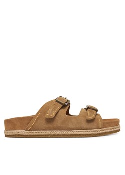 Klapki Polo Ralph Lauren Turbach 803916776003 Brązowy ze sklepu eobuwie.pl w kategorii Klapki męskie - zdjęcie 182073712