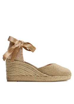 Espadryle Castañer Carina/6/032 021769 Złoty ze sklepu eobuwie.pl w kategorii Espadryle damskie - zdjęcie 182074081