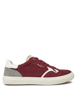 Sneakersy Pepe Jeans PMS31058 Bordowy ze sklepu eobuwie.pl w kategorii Buty sportowe męskie - zdjęcie 182074421