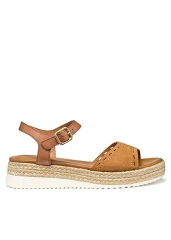Espadryle Geox D Eolie D55SRB 02243 C6001 Brązowy ze sklepu eobuwie.pl w kategorii Espadryle damskie - zdjęcie 182074574