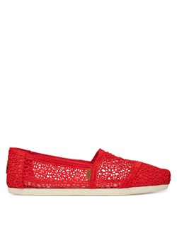 Półbuty Toms Alpargata Classic 10021935 Czerwony ze sklepu eobuwie.pl w kategorii Półbuty damskie - zdjęcie 182074652