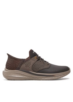 Sneakersy Skechers 210890 CHOC Brązowy ze sklepu eobuwie.pl w kategorii Buty sportowe męskie - zdjęcie 182074682