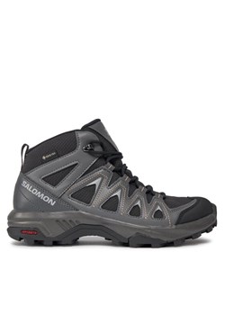 Trekkingi Salomon X Braze Mid GORE-TEX L47181200 Czarny ze sklepu eobuwie.pl w kategorii Buty trekkingowe damskie - zdjęcie 182075052