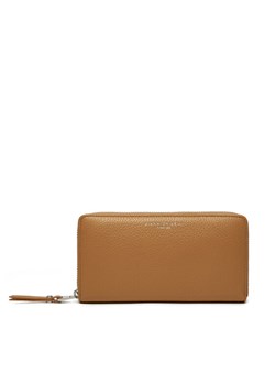 Duży Portfel Damski Gianni Chiarini Wallets Grain PF 5042 GRN Brązowy ze sklepu eobuwie.pl w kategorii Portfele damskie - zdjęcie 182075240