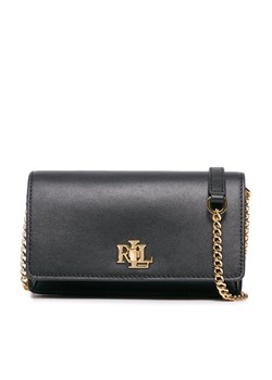 Torebka Lauren Ralph Lauren 432915377001 Czarny ze sklepu eobuwie.pl w kategorii Portfele damskie - zdjęcie 182075300